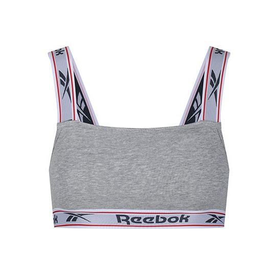 Krotki top Damski Elastyczny Bawelna Elastan RBK9482 - Grey Marl