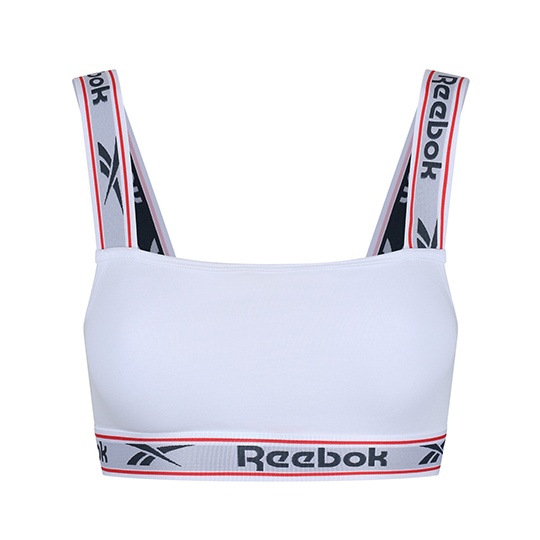Krótki top Damski Elastyczny Bawełna Elastan RBK9482 - White