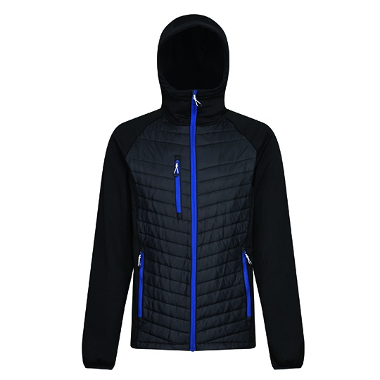 Kurtka Hybrydowa Poliamidowa Extol Stretch RG0549 - Black & New Royal