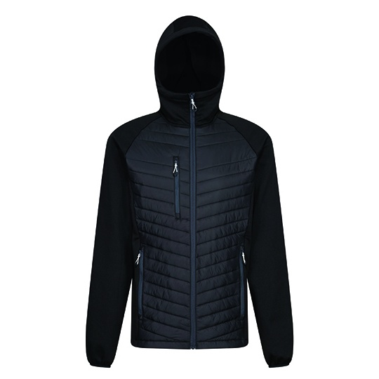 Kurtka Hybrydowa Poliamidowa Extol Stretch RG0549 - Black & Seal Grey