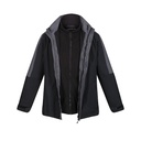 Kurtka Klasyczna Wodoodporna Wiatroszczelna 3w1 RG1300 - Black & Seal Grey (Solid)