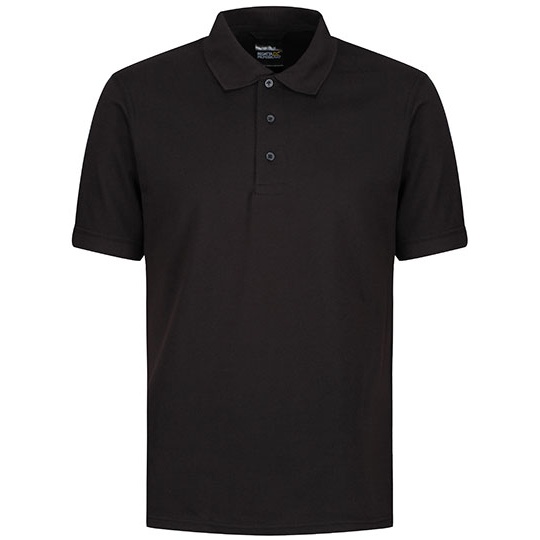 Koszulka Polo Meska Klasyczna Pika Poliester Bawelna RG143 - Black