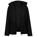 Kurtka Damska Dopasowana 3w1 Wodoodporna Oddychająca RG1440 - Black