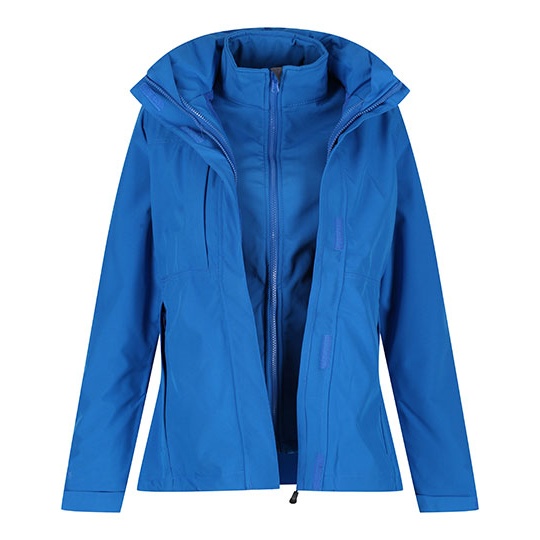 Kurtka Damska Dopasowana 3w1 Wodoodporna Oddychajaca RG1440 - Oxford Blue