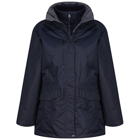 Damska kurtka 3 w 1 wodoodporna z kapturem RG148 - Navy