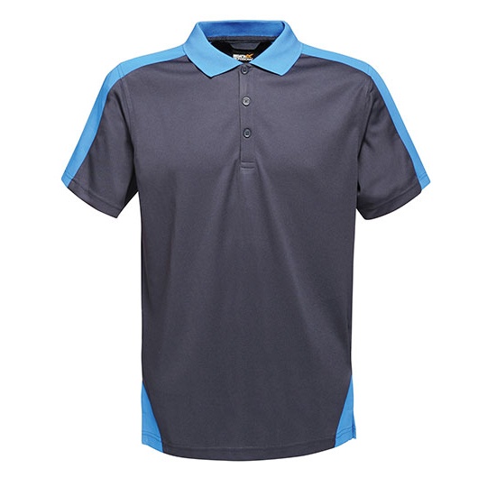 Koszulka Polo Meska Szybkoschnaca Poliestrowa RG1740 - Navy & New Royal