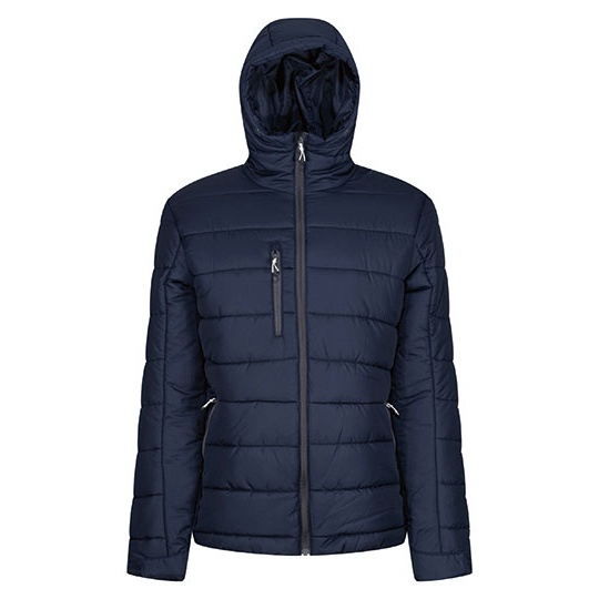 Kurtka Ocieplana Ripstop z Recyklingu RG241 - Navy & Seal Grey