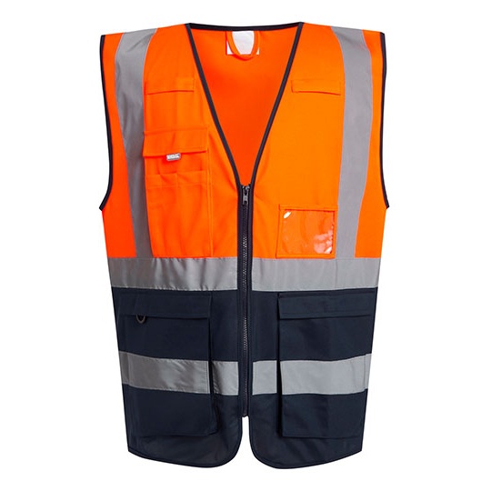 Kamizelka Hi-Vis Poliestrowa RG2510 - Orange & Navy