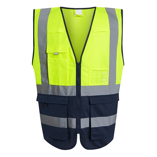 Kamizelka Hi-Vis Poliestrowa RG2510 - Yellow & Navy