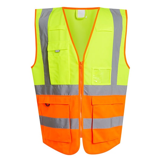 Kamizelka Hi-Vis Poliestrowa RG2510 - Yellow & Orange