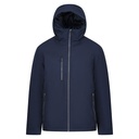 Kurtka Ocieplana z Kapturem Wodoodporna Oddychająca Stretch RG253 - Navy & Seal Grey