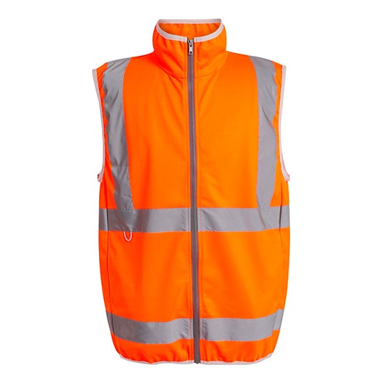 Kamizelka Męska Hi-Vis Poliester Recyklingowany RG257 - Orange