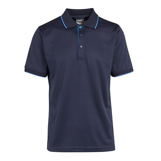 Koszulka Polo Męska Poliestrowa Odprowadzająca Wilgoć RG264 - Navy & French Blue