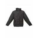 Kurtka Klasyczna Przeciwdeszczowa Chowany Kaptur RG297 - Black & Ash (Heather)