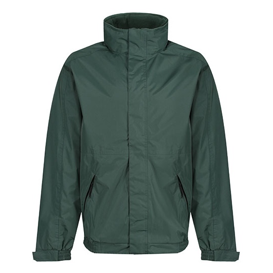 Kurtka Klasyczna Przeciwdeszczowa Chowany Kaptur RG297 - Dark Green & Dark Green