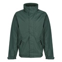Kurtka Klasyczna Przeciwdeszczowa Chowany Kaptur RG297 - Dark Green & Dark Green