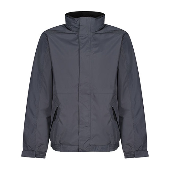 Kurtka Klasyczna Przeciwdeszczowa Chowany Kaptur RG297 - Seal Grey (Solid) & Black