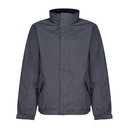 Kurtka Klasyczna Przeciwdeszczowa Chowany Kaptur RG297 - Seal Grey (Solid) & Black
