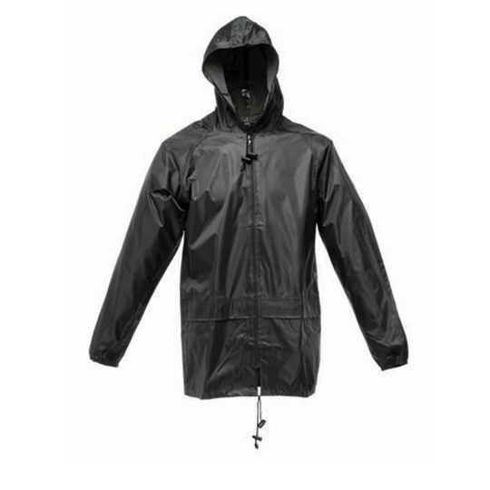 Kurtka przeciwdeszczowa z kapturem RG408N - Black