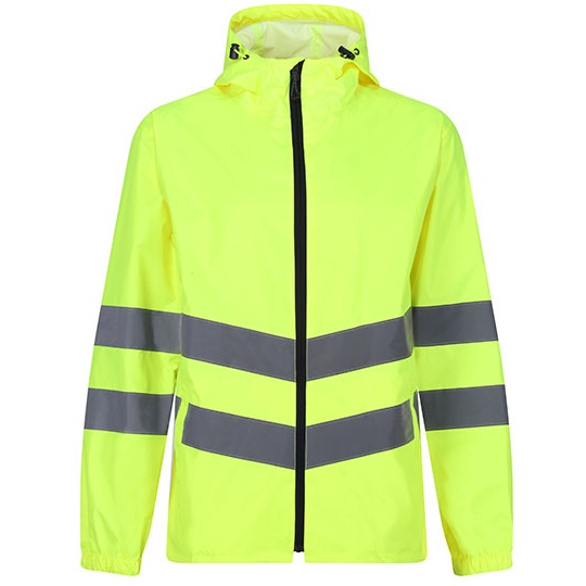 Kurtka Ostrzegawcza Wodoodporna Poliester RG497 - Yellow
