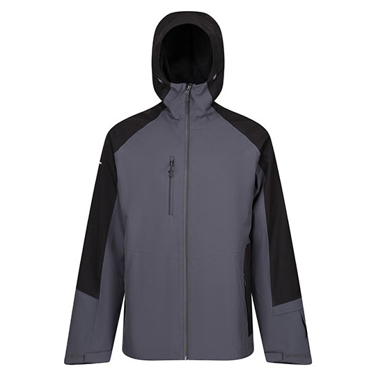 Kurtka Meska Stretch Wodoodporna Oddychajaca RG5290 - Seal Grey & Black