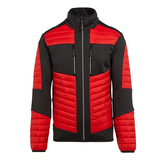 Kurtka Hybrid Izolowana Recykling RG563 - Classic Red & Black