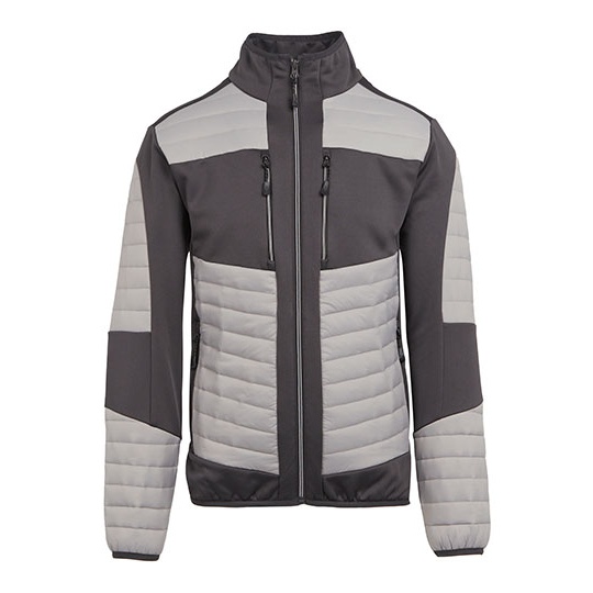 Kurtka Hybrid Izolowana Recykling RG563 - Mineral Grey & Ash (Heather)