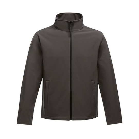 Kurtka Softshell Dwuwarstwowa Wiatroodporna RG628 - Seal Grey (Solid) & Black