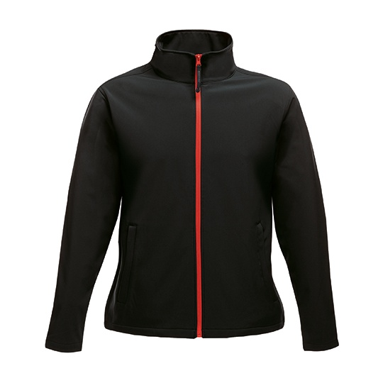 Kurtka Damska Softshell Wiatroodporna RG629 - Black & Classic Red