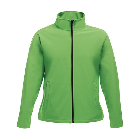 Kurtka Damska Softshell Wiatroodporna RG629 - Extreme Green & Black