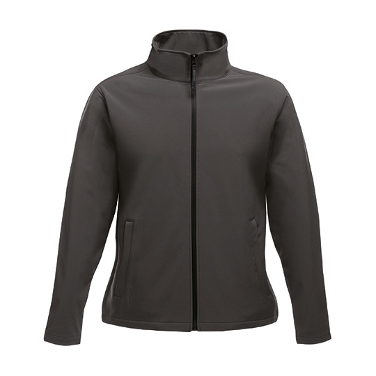 Kurtka Damska Softshell Wiatroodporna RG629 - Seal Grey (Solid) & Black