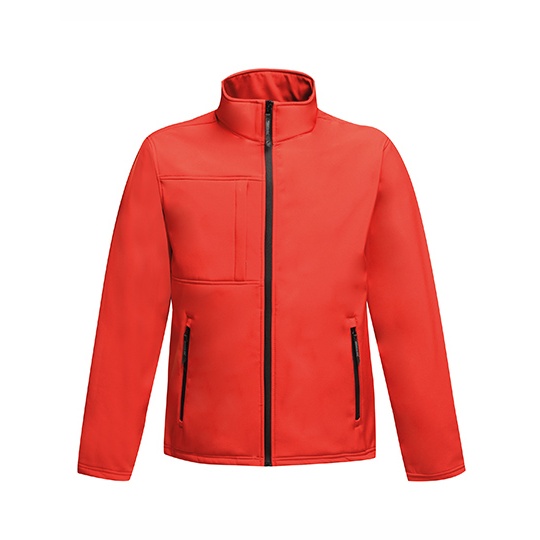 Kurtka Meska Ocieplana Softshell Wodoodporna RG688 - Classic Red & Black