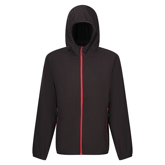 Bluza Polarowa Meska Mikropolar z Recyklingu RG690 - Black & Classic Red
