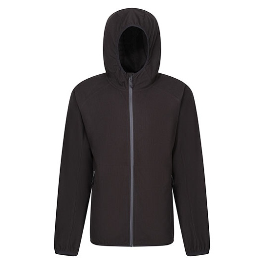 Bluza Polarowa Meska Mikropolar z Recyklingu RG690 - Black & Seal Grey