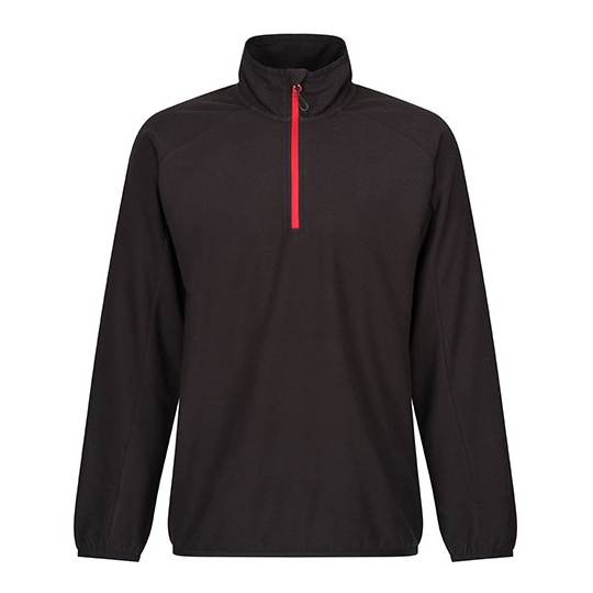 Polar Meski Mikropolar z Recyklingu RG691 - Black & Classic Red