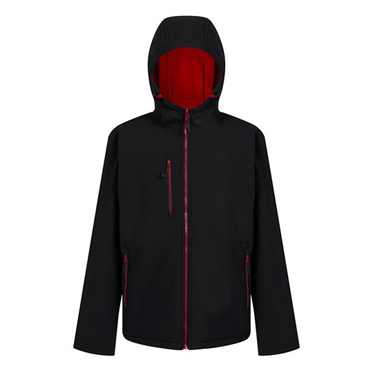 Kurtka Softshellowa Wiatroodporna Wodoodporna RG705 - Black & Classic Red