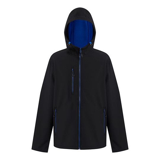 Kurtka Softshellowa Wiatroodporna Wodoodporna RG705 - Black & New Royal