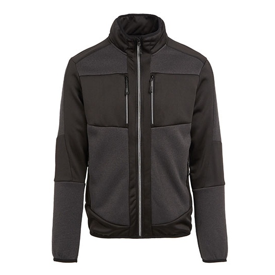 Bluza Unisex Polarowa Elastyczna RG720 - Ash (Heather) & Black