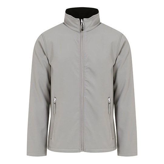 Kurtka Dwuwarstwowa Softshell Wiatroodporna Wodoodporna RG762 - Mineral Grey & Black