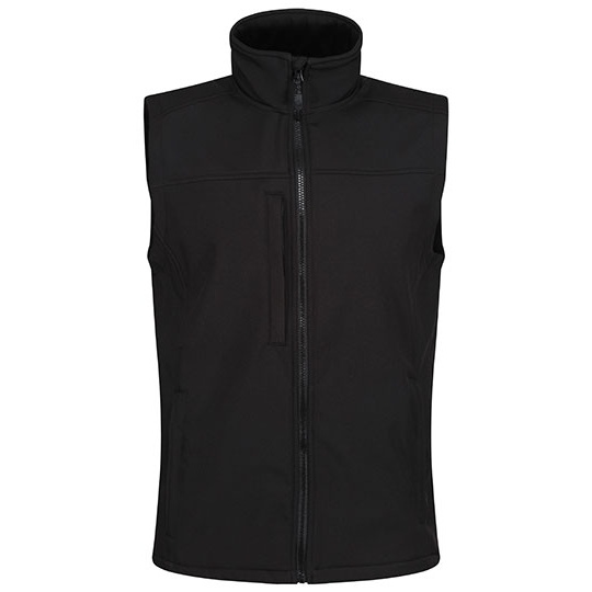 Kamizelka Klasyczna Softshell Wodoodporna Wiatroodporna RG788 - All Black