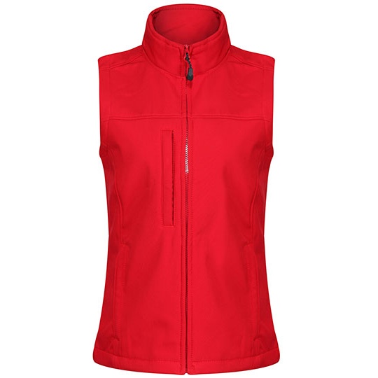 Bezrekawnik Damski Dopasowany Softshell Wodoodporny RG790 - Classic Red & Seal Grey (Solid)