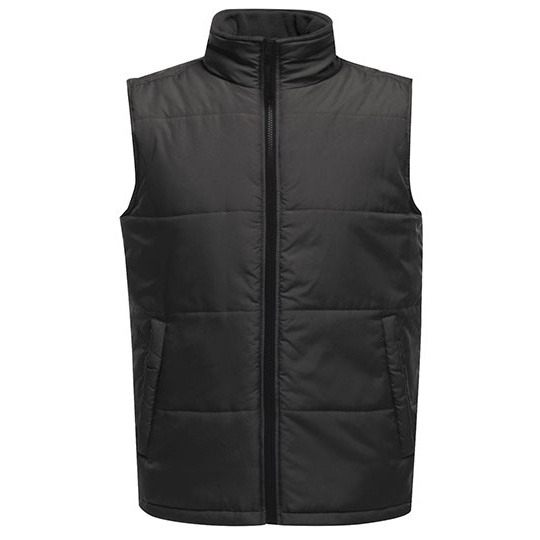 Kamizelka Pikowana Ocieplana Hydrofobowa Poliestrowa RG842 - Seal Grey (Solid) & Black