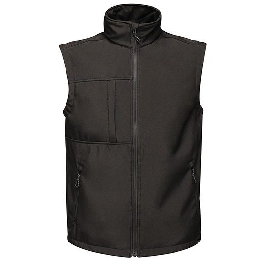 Bezrekawnik Meski Ocieplany Softshell RG848 - Black & Black