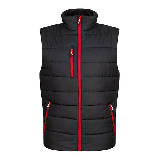 Kamizelka Ocieplana Ripstop RG892 - Black & Classic Red