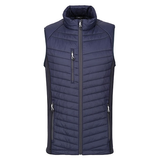 Kamizelka Hybrydowa Poliamidowa Extol Stretch RG894 - Navy & Seal Grey