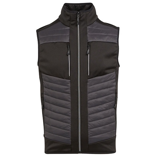 Kamizelka Hybrydowa Izolowana Strecz RG905 - Ash (Heather) & Black