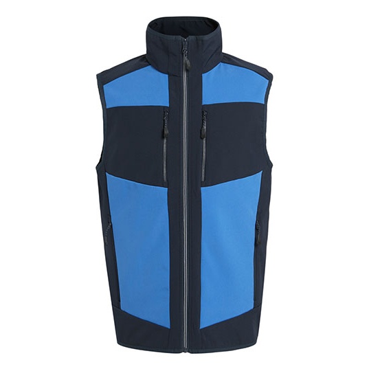 Bezrekawnik Softshell 2-Warstwowy Unisex Wodoodporny Wiatroszczelny RG907 - Strong Blue & Navy