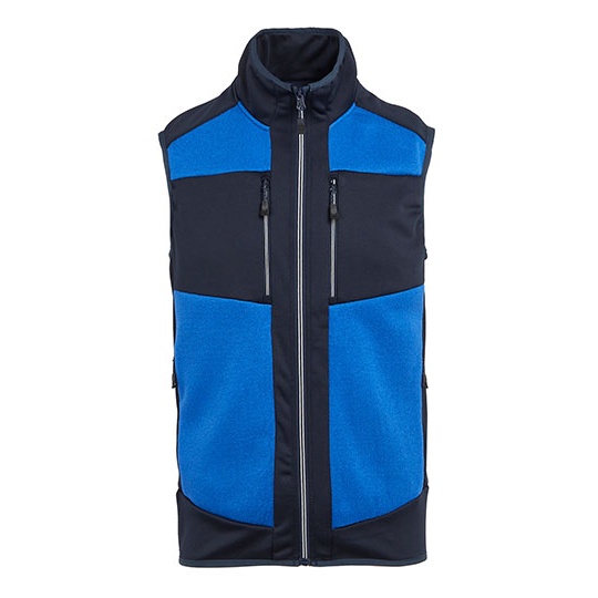 Bezrekawnik Unisex Polarowy Elastyczny z Recyklingu RG914 - Strong Blue & Navy