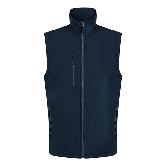 Bezrekawnik Softshell Wiatroodporny Wodoodporny RG915 - Navy & Seal Grey