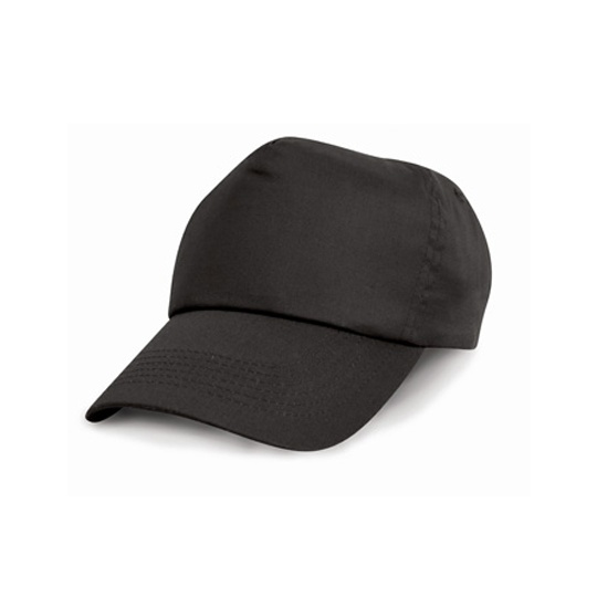 Czapka 5-panelowa Bawelniana Twill RH05 - Black